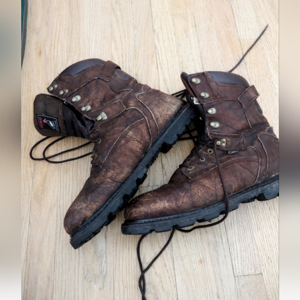 RedHead Men’s Brown Leather Gore-Tex Waterproof Boots – Size 13